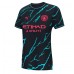 Camisa de Futebol Manchester City Erling Haaland #9 Equipamento Alternativo Mulheres 2024-25 Manga Curta